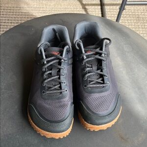 Women's Black Trail Sneakers with Gum Outsole